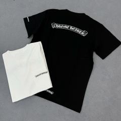 1:1 quality CH Front and back classic scroll print Tee