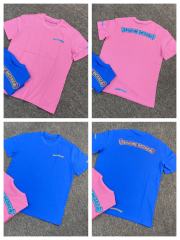 1:1 quality CH Dopamine Colorblock Logo Print Tee 2 colors