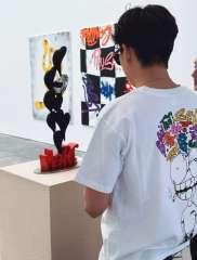 1:1 quality CH Back Graffiti Alphabet Portrait Print Tee