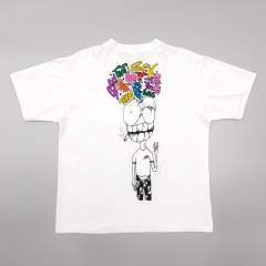 1:1 quality CH Back Graffiti Alphabet Portrait Print Tee