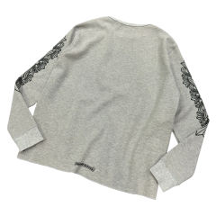 1:1 quality CH Waffle Fabric Printed Long Sleeve T-Shirt 3 colors