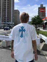1:1 quality CH Large Cross tee Blue 2 colors