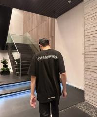 1:1 quality CH Front and back classic scroll print Tee