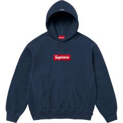 SUPREM* BOX LOGO HOODIE NAVY BLUE