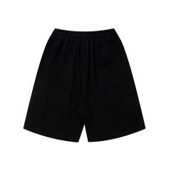 Contrast color double-sided logo solid color shorts