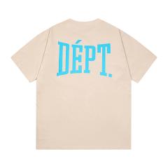 Retro blue double-sided logo Washed Print tee