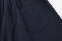 Pure color Martin washed cotton shorts