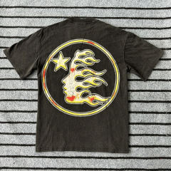 The Worm Rodman Dazzle Logo Print Washed Tee
