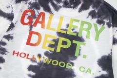 Retro rainbow gradient logo tie-dye Washed Print tee