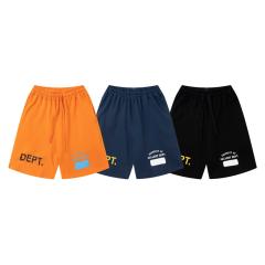 Contrast color double-sided logo solid color shorts