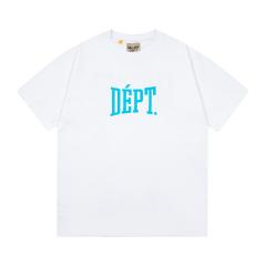 Retro blue double-sided logo Washed Print tee