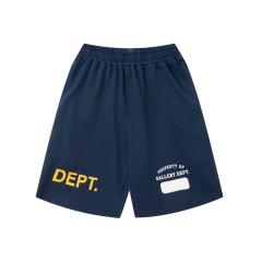 Contrast color double-sided logo solid color shorts