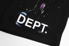 Colored chalk ink splash drawstring shorts