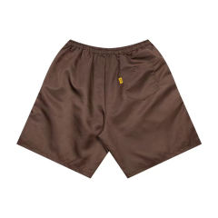 Solid color smooth woven shorts
