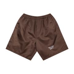 Solid color smooth woven shorts