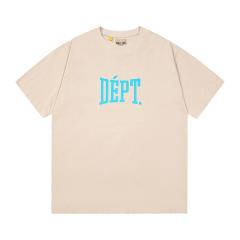Retro blue double-sided logo Washed Print tee