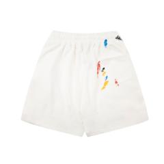 Colored crayon double-sided logo shorts