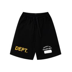Contrast color double-sided logo solid color shorts
