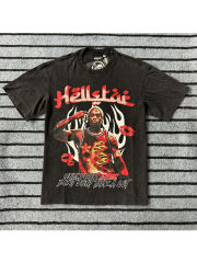 The Worm Rodman Dazzle Logo Print Washed Tee