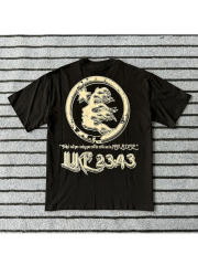 Creative Letter Back Large Logo Time Printed Tee 2 colors