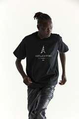 1:1 quality Paris Tower Letter Embroidered Tee