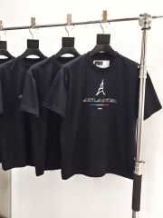 1:1 quality Paris Tower Letter Embroidered Tee