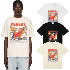 Rhude Caviar Tee T-Shirts (Black Beige White)