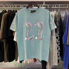 Vine Wrap Numeric Letter Print Tee 3 colors