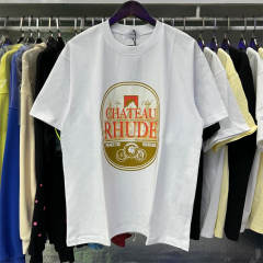 Rhude Premier Cru Tee T-Shirts (Black Beige White)