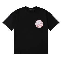 Round LogoT-Shirt Black White