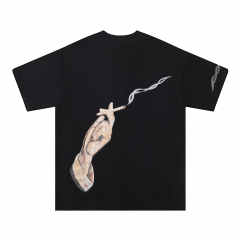 Lighted Cigarettes Monogrammed Diamond Tee