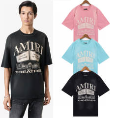Theeatre LogoT-Shirt Black Blue Pink