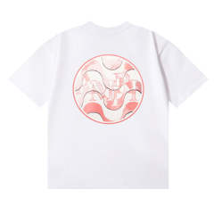 Round LogoT-Shirt Black White