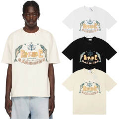 Rhude Sardines Tee T-Shirts (Black Beige White)