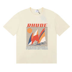 Rhude Caviar Tee T-Shirts (Black Beige White)