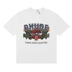 Rhude Town And Country Tee T-Shirts (Black Beige White)