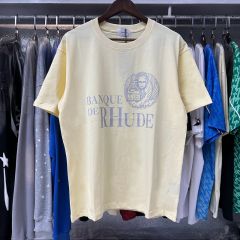 Rhude Egyptian Pharaoh T-Shirts (Black Beige White)