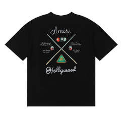 Billiards T-Shirt Black White