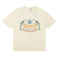 Rhude Sardines Tee T-Shirts (Black Beige White)