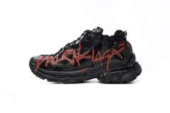Balenciaga MEN S RUNNER GRAFFITI SNEAKER IN BLACK