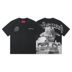 Godspeed Skull Cowboy T-Shirt Black