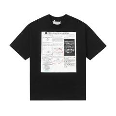 Maison Margiela MM6 T-Shirt Black White