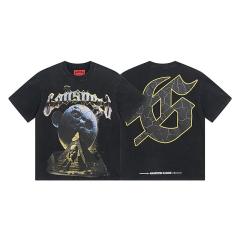 Godspeed To the Moon T-Shirt Beige Black