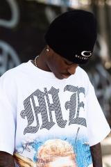 Mixed Emotion Rhinestone Letter Angel Print Tee
