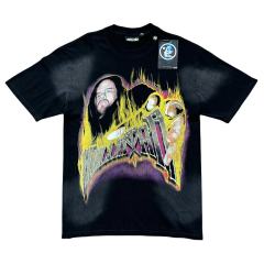 Hellstar Flame grab Print Washed Version Tee