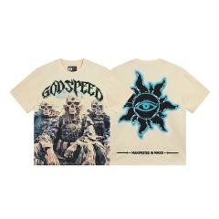 Godspeed Skull T-Shirt Beige Black