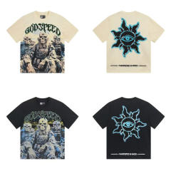 Godspeed Skull T-Shirt Beige Black