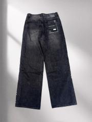 1:1 quality version Purple Side Beaded Wide Leg Jeans