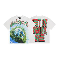 Godspeed Skull T-Shirt White Black