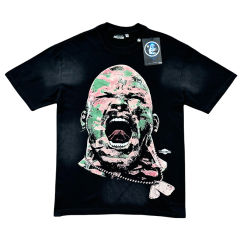 Hellstar Shouting portrait Print Washed Version Tee